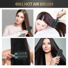 4-In-1 Hot Air Brush Hair Dryer Set | Curling, Straightening, Drying & Styling Tool With Rotating Ceramic Brush | Volumizer Blow Dryer Brush For Women | Ideal Birthday & Christmas Gift For Her | Salon-Style Results At Home - Purple - View 5