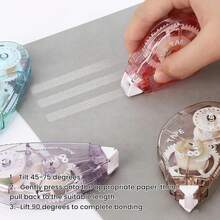 4 Pack Correction Tape Set - 8mm * 8m Instant-Dry Whiteout Tape Roller, Portable Adhesive Correction Tape For Students, School & Office Supplies - 01 - 查看 9