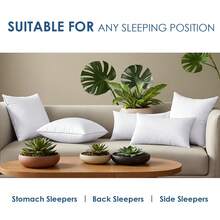 The YUNDO Label White Pillow Core Is Suitable For Sofa Cushions, Mattresses, And Garden Cushions. The Sizes Available Are 18 Inches, 20 Inches, 12*20 Inches, And 22 Inches. It Has A High Filling Content And Can Be Machine Washed And Dried. - White - View 8