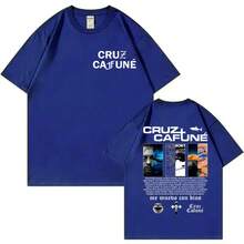 Nouvelle collection été 2026 : T-shirt merch de l'album Rapper Cruz Cafune, vêtements Harajuku Hip Hop, t-shirts à manches courtes pour hommes et femmes, mode décontractée, t-shirts en coton, tops pour femmes, magliette particolari, streetwear donna, y2k - Noir - Voir 4