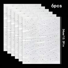 6 miếng đính pha lê ép nhiệt, kim cương lấp lấp lánh màu AB, hình tròn dẹt 2mm & 4mm, dùng để đính lên quần áo, trang trí thủ công DIY. - trắng - Xem 10