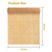 16-Inch Wide Natural Rattan Webbing 40-Inch Long (3.3 Ft.) Rattan Webbing Rolls For Furniture,Chairs, Cabinets,Ceilings - Single Piece - View 4