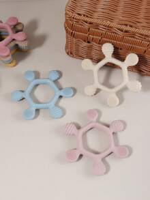 6-Piece Silicone Teething Toys, Baby Teether Chew Toys, Assorted Teething Molar Stick - Multicolor - View 4