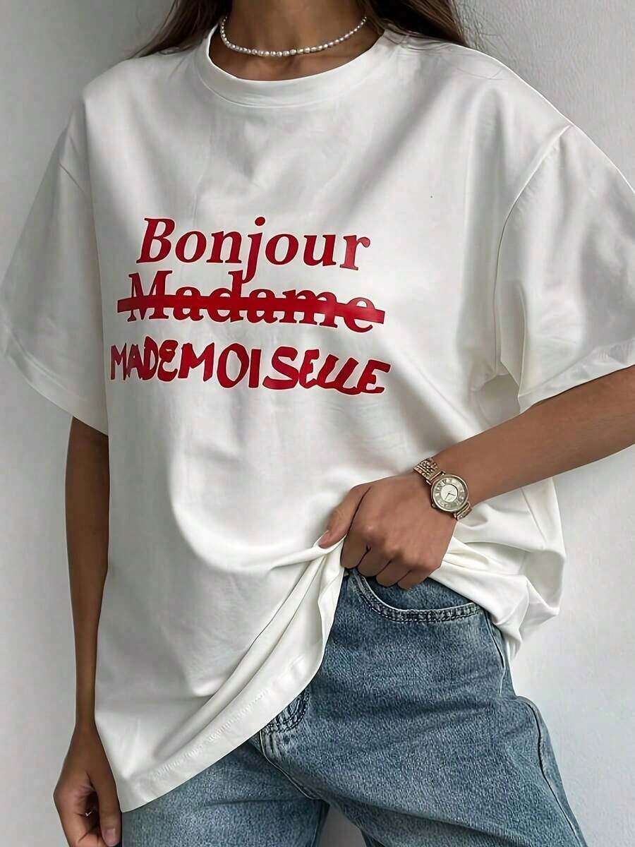 Oversized T-Shirts New Model 2026 - Summer T-Shirts Summer Outfit Women Summer Outfit Women - White - View 1
