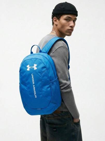 Under Armour Hustle Lite Backpack Blue Atlantis / White
