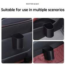 2pcs/Set Multifunctional New Cup Holder With Built-In Hook, Multi-Purpose Car Seat Back Storage Organizer With Cup Holder, Phone Holder, Hook, Fits Most Car Models, Water Bottle, Beverage Bag, Trash Bag, Glasses Storage, Car Organizer, Rear Seat Cup Holder - A - View 10