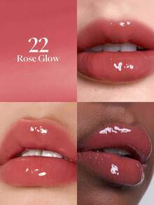 JOOCYEE 亮泽唇彩，镜面唇膏，持久不拔干，滋润保湿，镜面效果 - #22 Rose Glow - 查看 3