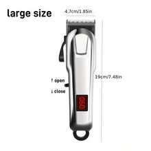 Ultra-Quiet Wireless Pet Hair Clipper, Rechargeable Dog And Cat Grooming Trimmer With LED Battery Display, Professional All-In-One Grooming Kit With Complete Tools, Suitable For Home And Salon - View 2