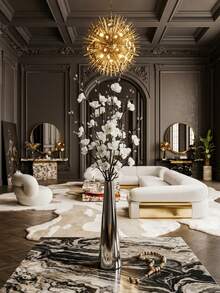Elegant Metal Vase, Paired With Plum Blossoms,Small Flower Vase, Gold Vase, Metal Construction-For Wedding Table Centerpiece Decorations, Candlelight Dinner Table Decorations,Home Decor,Room Decor,Best Friend Gift,Female Gift,Winter Gift. - Silver Long Tubes - View 8