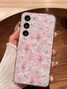 1 Piece Soft Phone Case With Fashionable Tulip Flower Design, Compatible With Huawei, Honor, Galaxy, 12T, 13T - 無色 - 查看 5