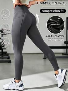 Women Leggings - 灰色 - 查看 1