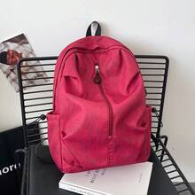 Bolso de mano moderno y versátil para mujer, estilo casual elegante con un toque de alta gama, bolso de hombro estiloso ideal para ir de compras, nueva mochila de verano 2026 para estudiantes universitarios, mochila escolar casual de gran capacidad y a la moda para estudiantes de secundaria y preparatoria, mochila de viaje. - Negro - Ver 11
