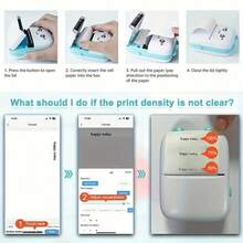 Portable Wireless Mini Printer Set - Thermal Label Printer, 203dpi, USB/Battery Powered, Ideal For Notes, Journals, Work Receipts And DIY Crafts, Perfect Gift Set - 彩色 - 查看 8