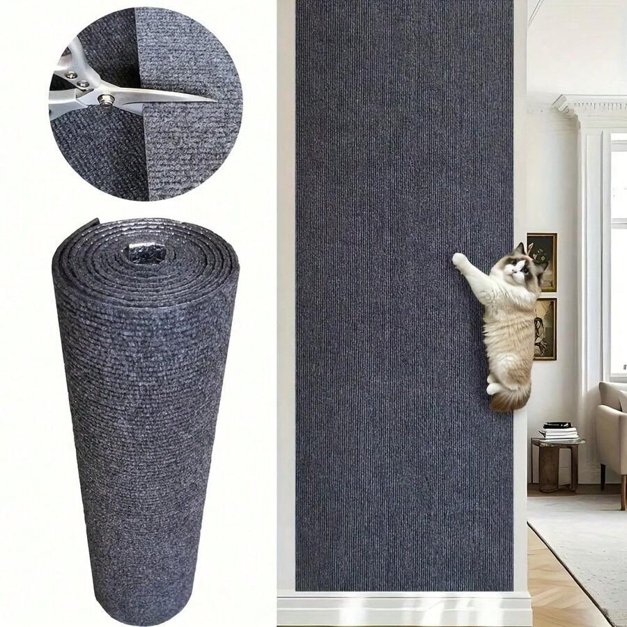 Self-Adhesive Cat Scratch Pad-Residue-Free Removable Scratch-Resistant Surface For Walls And Furniture, Indoor Cat, Modern Style, Cat Scratch Pad For Indoor Cat, Furniture Protection, Stylish Pet Accessories, Easy To Install, Pet Owner Must Have