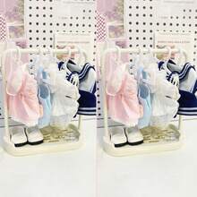 10cm/20cm 娃娃衣架，適用於 的娃娃衣架，適合 15cm BJD 星星娃娃洋裝支撐桿，毛絨玩偶衣架，娃娃配件，娃娃衣服晾曬架，娃娃衣服展示架（不含衣服） - 彩色 - 查看 7