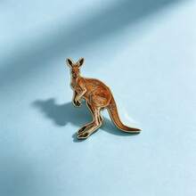 Kangaroo Enamel Brooch Pins Fashion Decorative Brooches Ornaments Lapel Bag Badges Jewelry Gifts - Burnt Orange - View 3