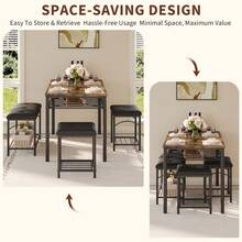 Dining Table & Chair Sets - Brown - View 6