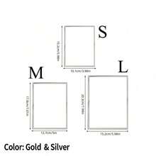 4*6, 6*8, 8*10 Inch Metal Photo Frame, Durable And Sturdy, Can Be Displayed On Tabletop Or Hung On Wall, Elegant And Long-Lasting Home Decor, Holiday Gift, Gold Or Silver Available - Multicolor - View 5