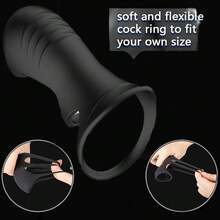 Silicon Penis Cock Ring For Male Enhancement Long Lasting Cockrings Adult Sex Toys For Men Masturbation - one-size - View 3
