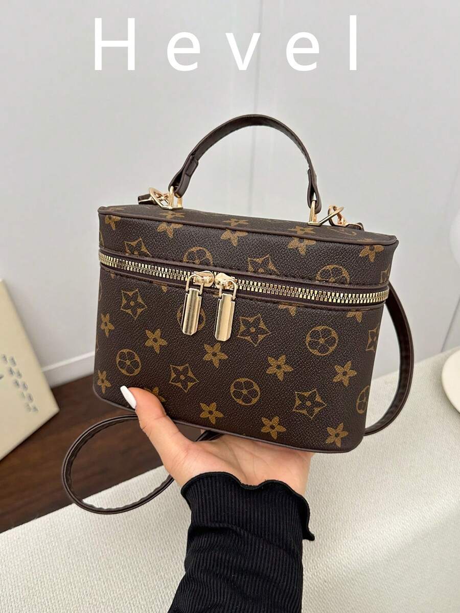 Hevel Mini Square Handbag, Shoulder Bag, Crossbody Bag, Suitable For Banquet, Work, Middle School, High School, University Women