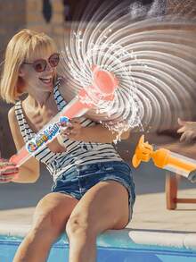 Summer Water Play Essential! Rotating Water Gun Takes Fun To A New Level. With Cool Rotating Water Outlet Design, The Nozzle Automatically Rotates During Spraying, Creating A 360-Degree Water Pattern - B - View 2