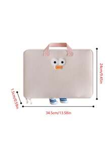 1pc Cartoon Cute Laptop Bag Multifunctional Briefcase Document Folder Outdoor Portable Tablet Protective Sleeve - Multicolor - View 12
