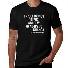 Adapt Or Die Encoded T-Shirt Big Size Short Sleeve Tee For Men - 款式 - 查看 1