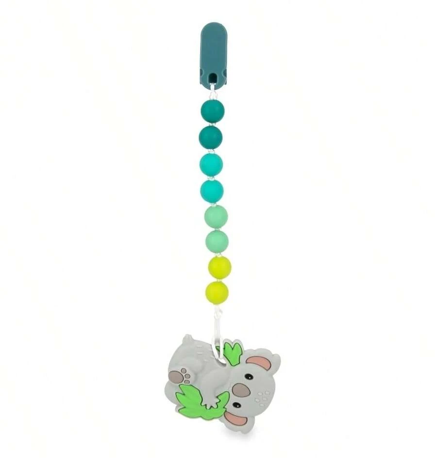 mordedera com sujeta chupon nuby de silicon con multiples superficies - Gris - Ver 1