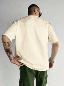 Father's Day Camouflage T-Shirt - Men's 100% Cotton Vintage Street Style T-Shirt, Comfortable Short Sleeve Crew Neck, Essential For Men, Can Be Used As A Gift - 白色的 - 查看 2