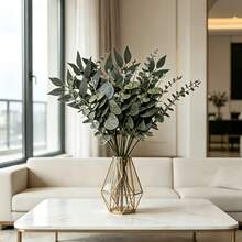 20pcs 4 Types Artificial Mixed Eucalyptus Leaves - Suitable For Indoor And Outdoor Display - Can Be Used For Wedding Decoration, Floral Arrangement And Other Daily Decor Scenes - Multicolor - View 5