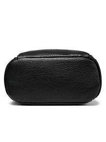 2026 New High-Quality Soft PU Leather Women's Backpack, Vintage Solid Color Large Capacity Travel Student Backpack For Girls - Black - View 8
