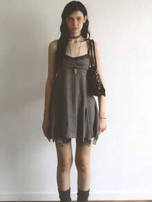 Women Midi Dresses - Brown - View 2