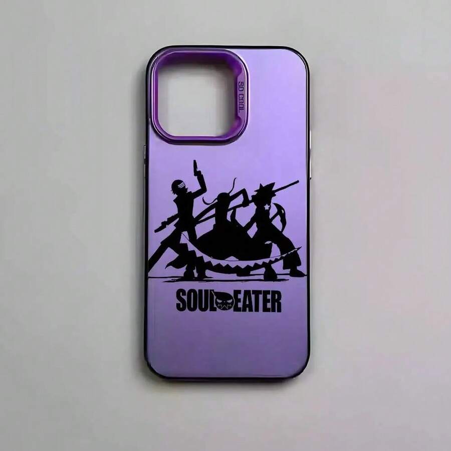 Cool Fishion S-Soul Eater Phone Case For IPhone 17 16 15 14 13 12 11 Pro Max Air, Multicolor, Matte, Metallic, With Aurora Laser Effect - z6 - View 1