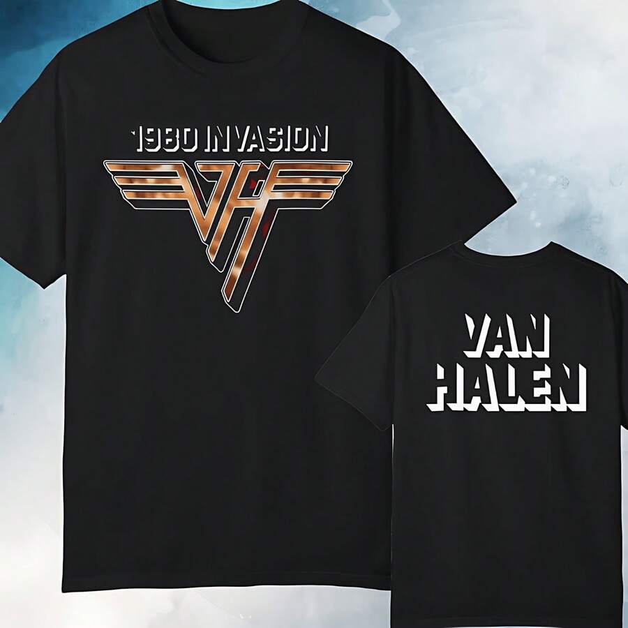 Van HalenAAAAAA World Tour Invasion T-Shirt - Black - View 1