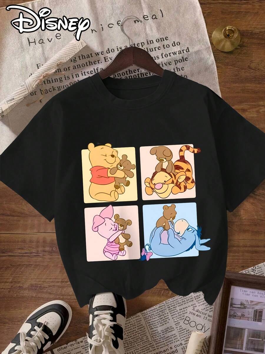 Offizielles Disney Winnie, Maglietta in cotone Disney - nero - Visualizzare 1