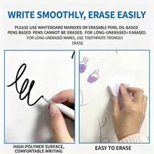 1 Roll Reusable Whiteboard Sticker, Glue-Free Static Cling, Writable & Erasable Without Residue, Portable & Convenient For Home/Office/Dorm Wall Decor - White 1pc - View 5