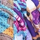 Dây chuyền đá quý màu hồng đỏ/cam/tím