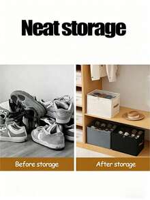 Aesthetic Foldable Shoe Organizer Storage Box With Transparent Cover Sturdy Closet Shoe Container For Women Chic Multi Slot Sneaker Organizer Bin For College Dorm Shoe Storage Case Dustproof Shoe Organizer Footwear Organizer Home Storage Supplies - View 6