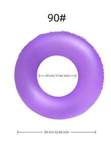 1pc Creative Design Matte Swim Ring, Summer Swimming Pool & Beach Floating Accessory, Party Use, Perfect Summer Gift, Swimming Pool Floating Lounger, Fun & Relaxation For Adult Vacation - Multicolor - View 14