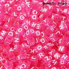 100-300pcs Acrylic Letter Beads, Colorful Bottom English Alphabet Beads, DIY Jewelry Making Materials For Necklace, Bracelet, Pendant, Accessories - Alphabet Beads - View 20