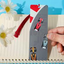 F1 Racing Theme Acrylic Bookmark, Double-Sided Fashionable Women's Racing Theme Bookmark With Red Tassel, Unique Gift For Women Who Love F1 Racing And Reading - One Size - View 8
