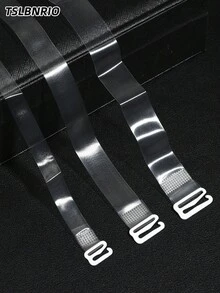 10件/5對透明內衣肩帶 多寬度 1cm 1.5cm 1.8cm 可調節 TPU 肩帶 附金屬鉤 大罩杯洋裝派對適用 - 彩色 - 查看 6