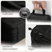 Well Traveled - Cubos de equipaje de compresión de lujo de para viajes con diseño HybridMax de doble capacidad juego grande pequeño y mediano - Negro, 4 piezas - Ver 8