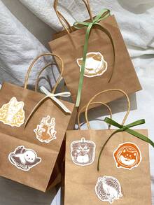 50 Stücke Cartoon Tier Poststempel Aufkleber - und süße Designs - perfekt für Wasserflaschen, Handyhüllen, Scrapbooks, Aufbewahrungsboxen, Skateboards, Laptops und Koffer - lustige Geschenke - Verschiedenfarbig - Übersicht 5