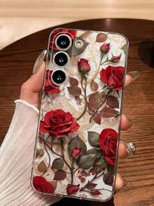 1 Piece Soft Phone Case With Fashionable Tulip Flower Design, Compatible With Huawei, Honor, Galaxy, 12T, 13T - 透明 8 - 查看 4