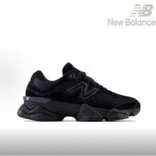 New Balance New NB 9060 "Triple Black" Knit Suede Casual Flat Shoes Stylish Comfortable Sporty Durable Unisex Black Sneakers - U9060BPM - 查看 2