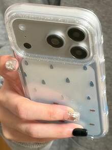 Applicable To Apple 17 Pro Max Phone Case Gilded Snowflake 17 New 17 Pro Protective Cover 16 Transparent 15 Premium Feel 14 Pro Women's PM Full Coverage Anti-Drop Ultra-Thin Beautiful Niche - White - View 2