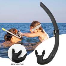 Free Breath Diving Snorkel Tube PVC Mouthpiece Snorkeling Gear Suitable For Snorkeling Swimming - 彩色 - 查看 10