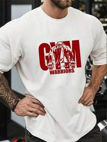 Camiseta de Hombre Gym, Potencia Muscular: Camiseta Gráfica Gym, Motivación Fitness: Camiseta Gym, Camiseta Gym: Estilo Fitness, Gimnasio, Guerreros, Camiseta de Hombre, Camiseta Gráfica,úsculo, Ropa Deportiva, Camiseta, Motivación, Ropa de Entrenamiento BDYE - Negro - Ver 6