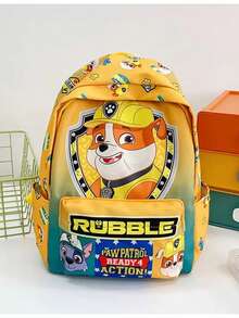 Paw Patrol Boys' Blue Backpack, Dog-Themed Design For Chasing Cases, Comfortable Adjustable Straps, Cartoon Children's School Bag - A - View 18